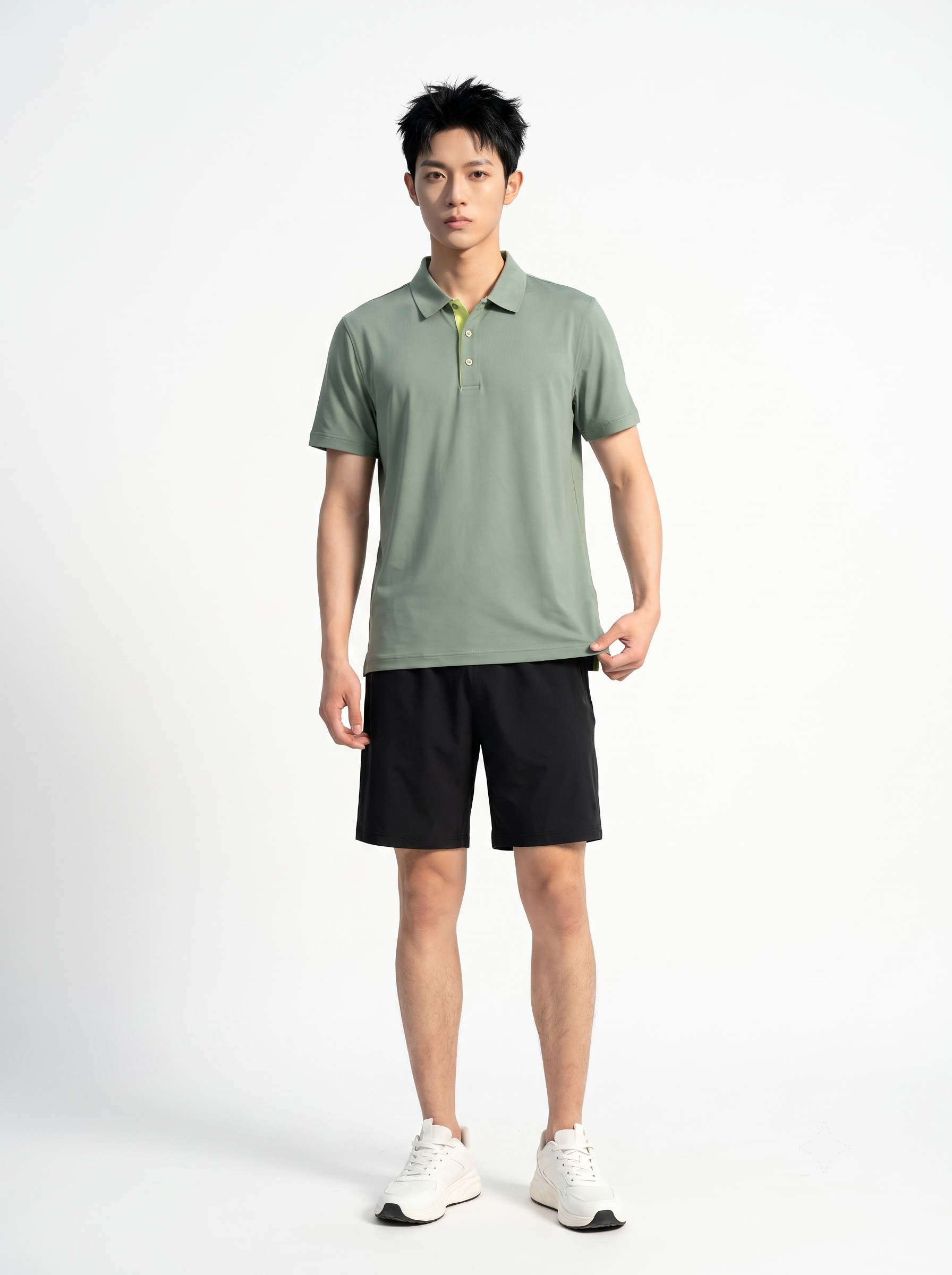 紳⼠⾼球 | 男⼠機能⾼彈商務運動 Polo 衫