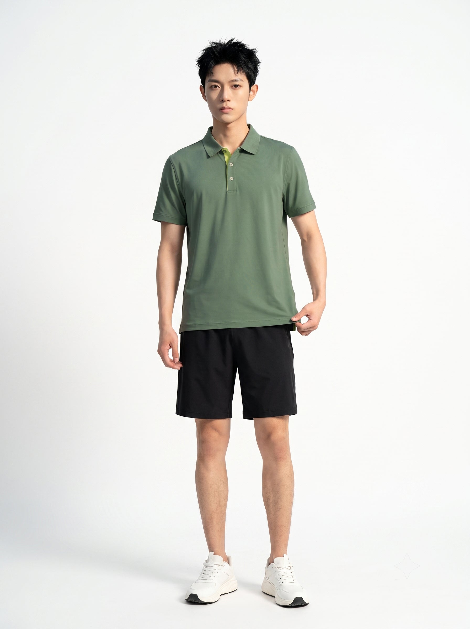 紳⼠⾼球 | 男⼠機能⾼彈商務運動 Polo 衫