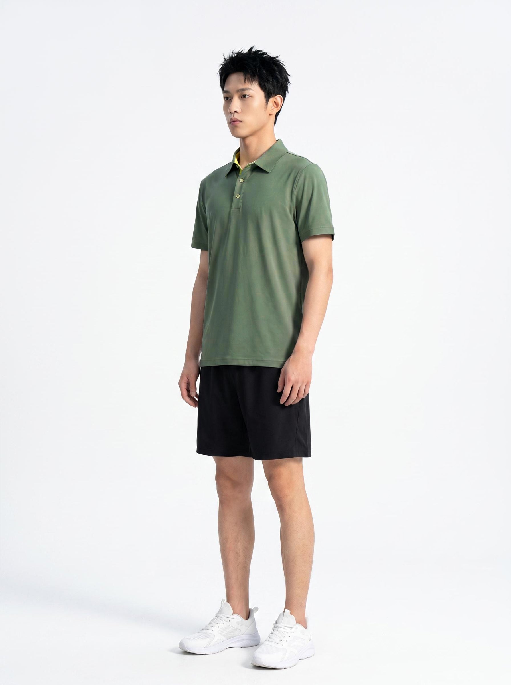 紳⼠⾼球 | 男⼠機能⾼彈商務運動 Polo 衫