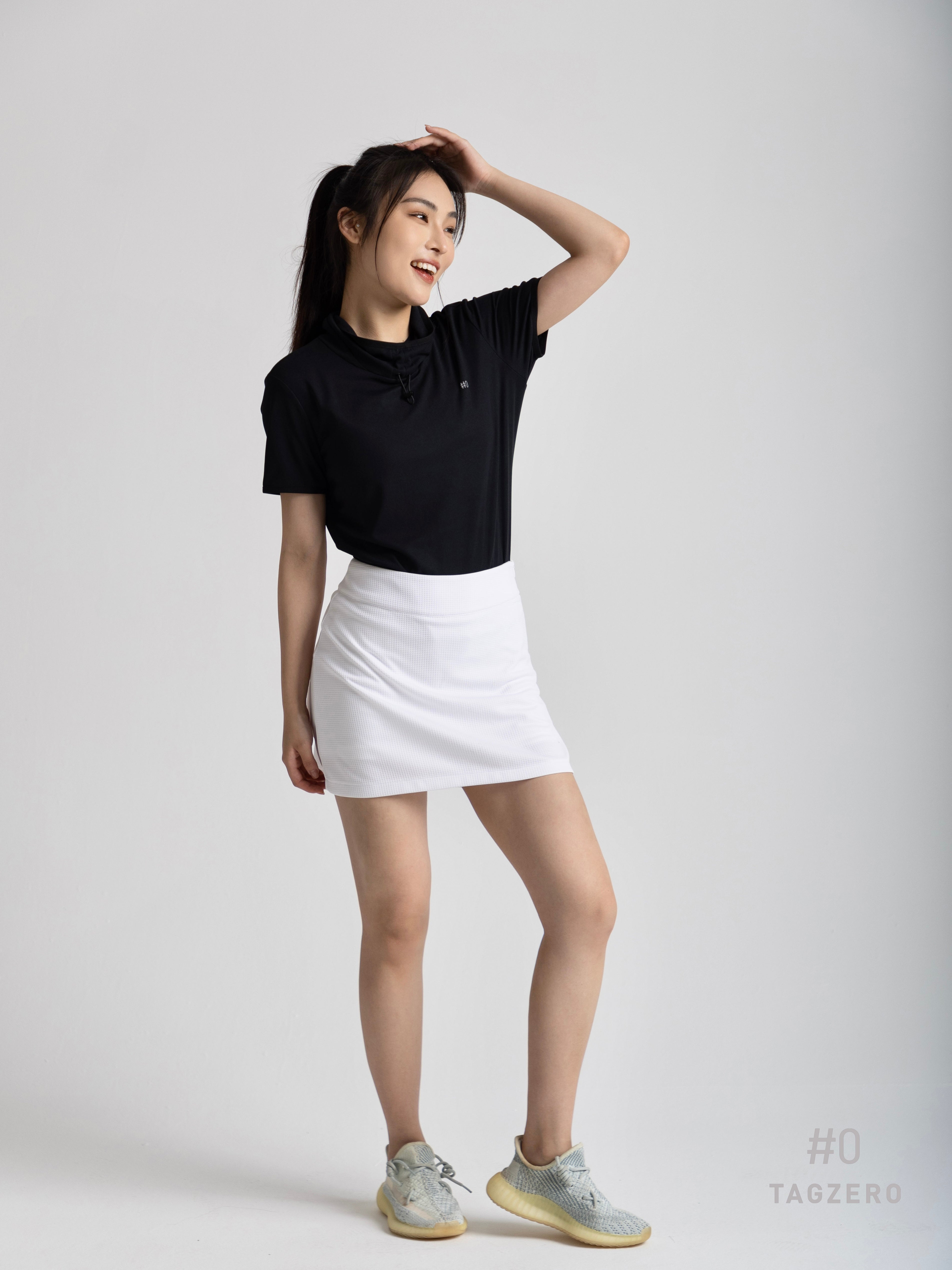 White Pleated Skirt