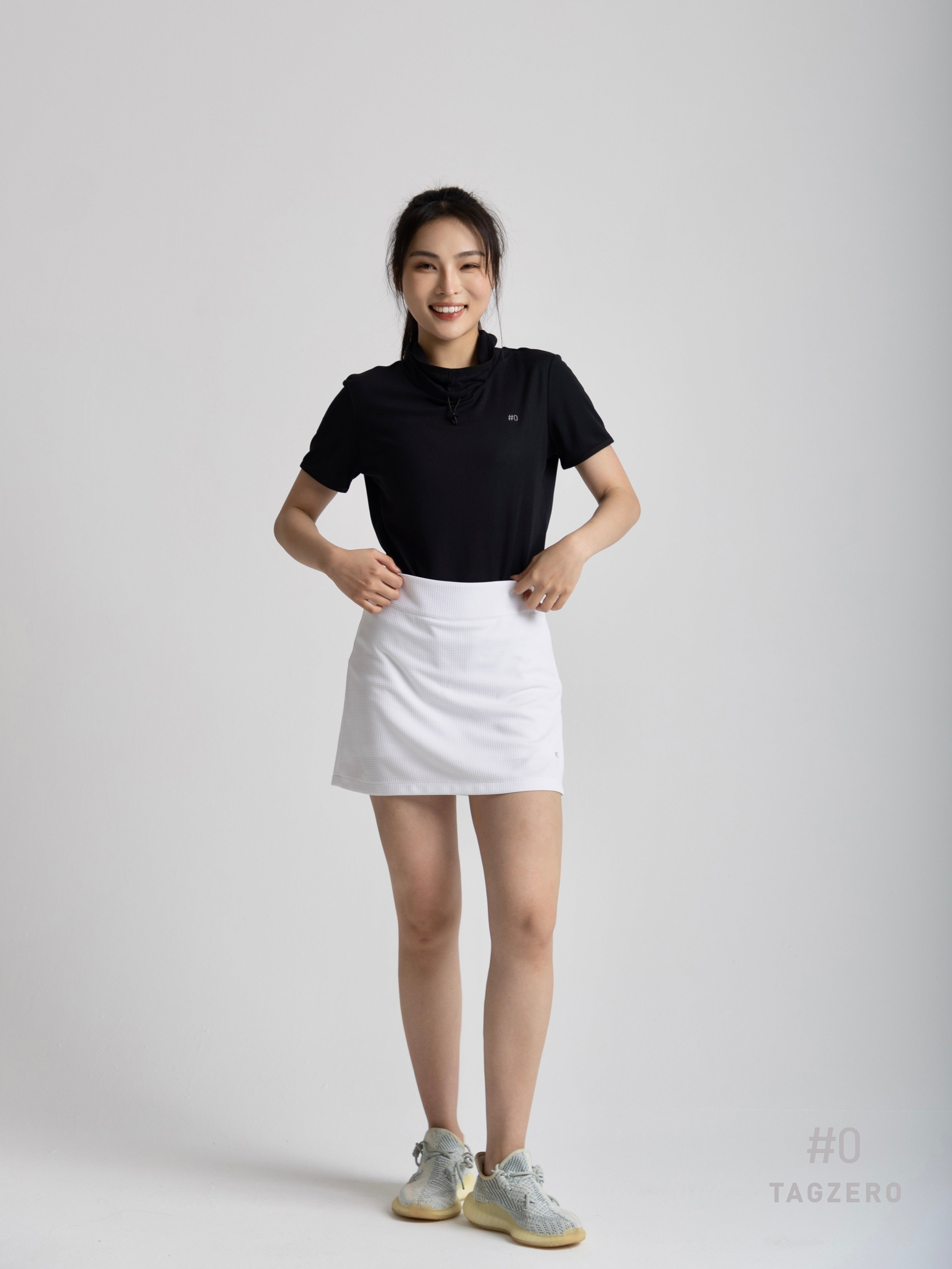 White Pleated Skirt