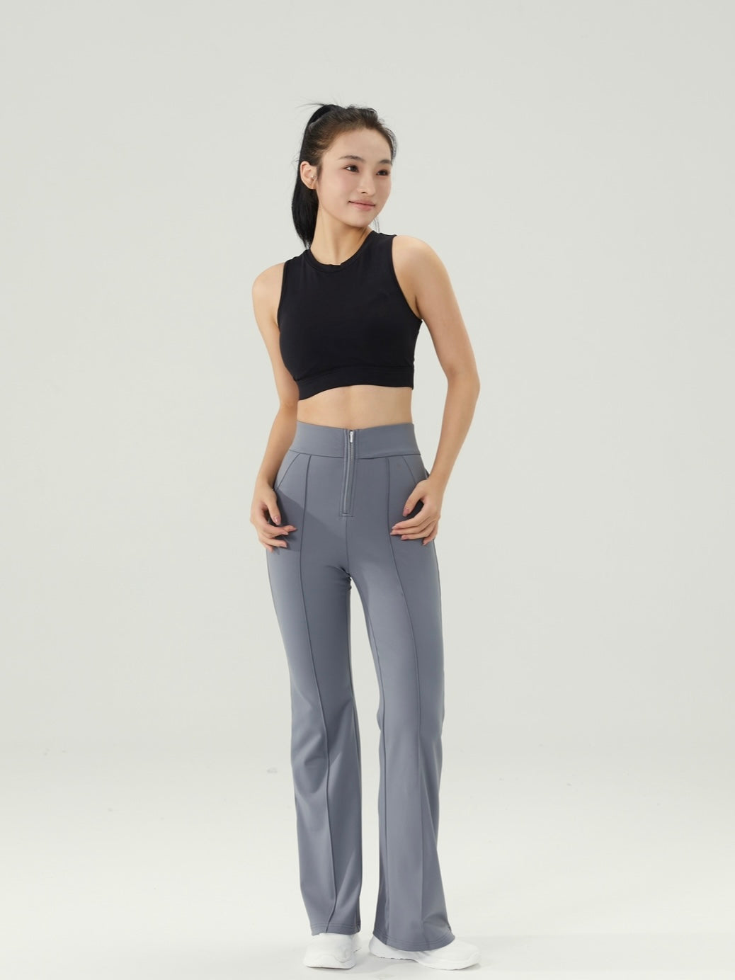 Zip-UP Flare Pants