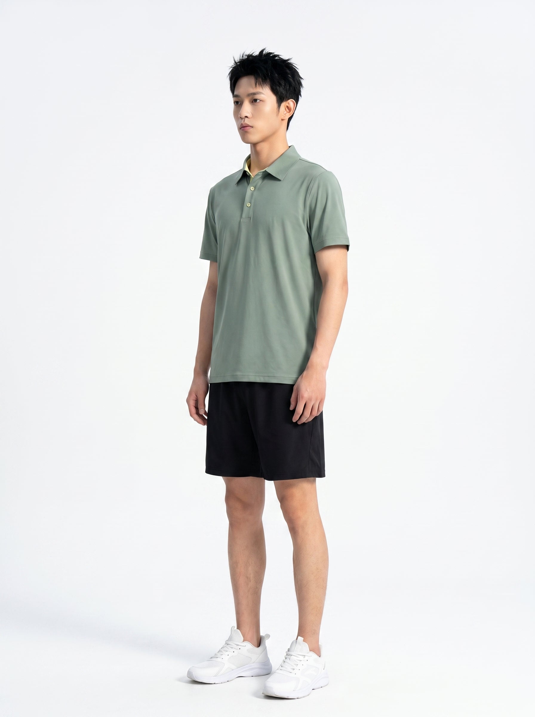 紳⼠⾼球 | 男⼠機能⾼彈商務運動 Polo 衫