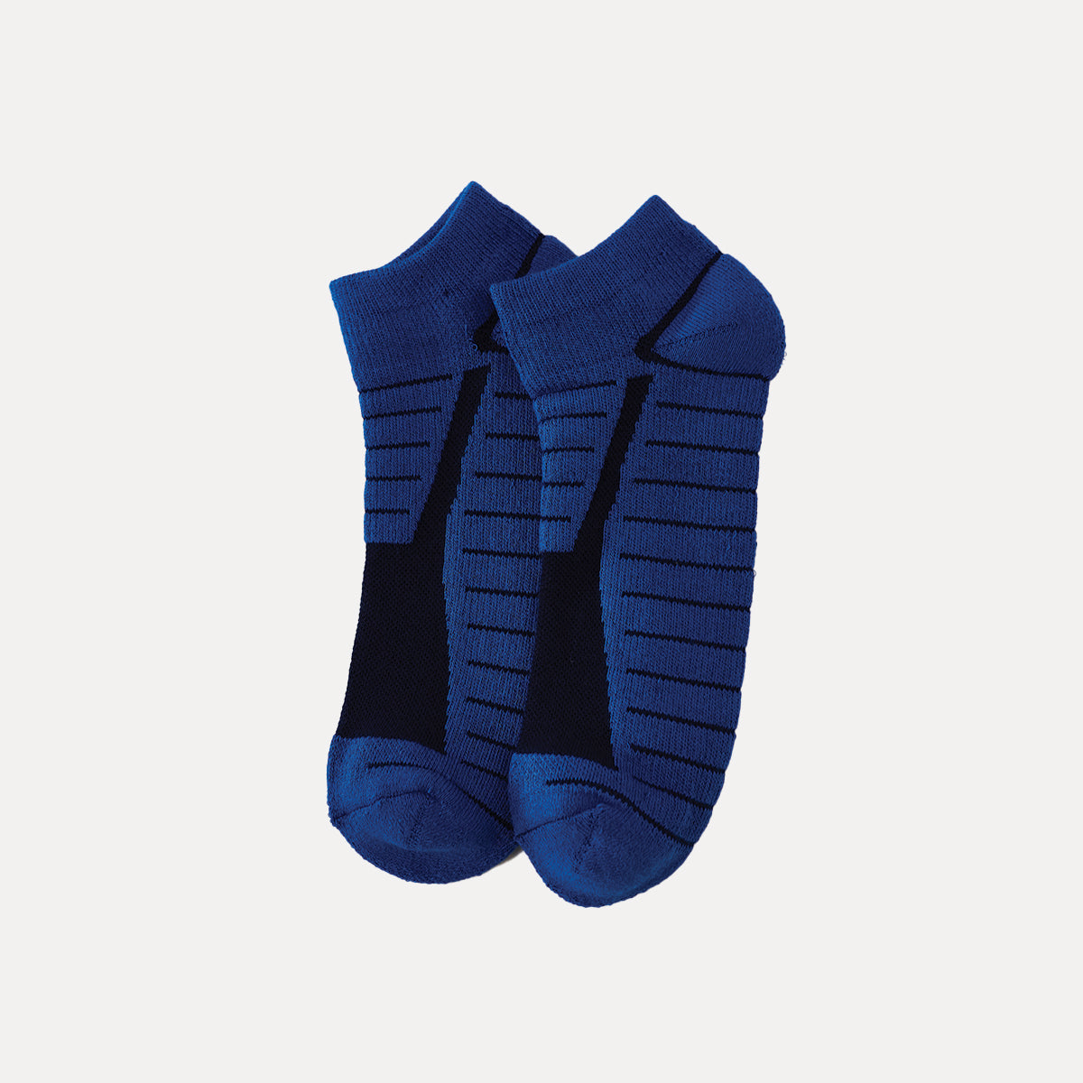 襪子 |踝墊襪 - 藍色/黑色
