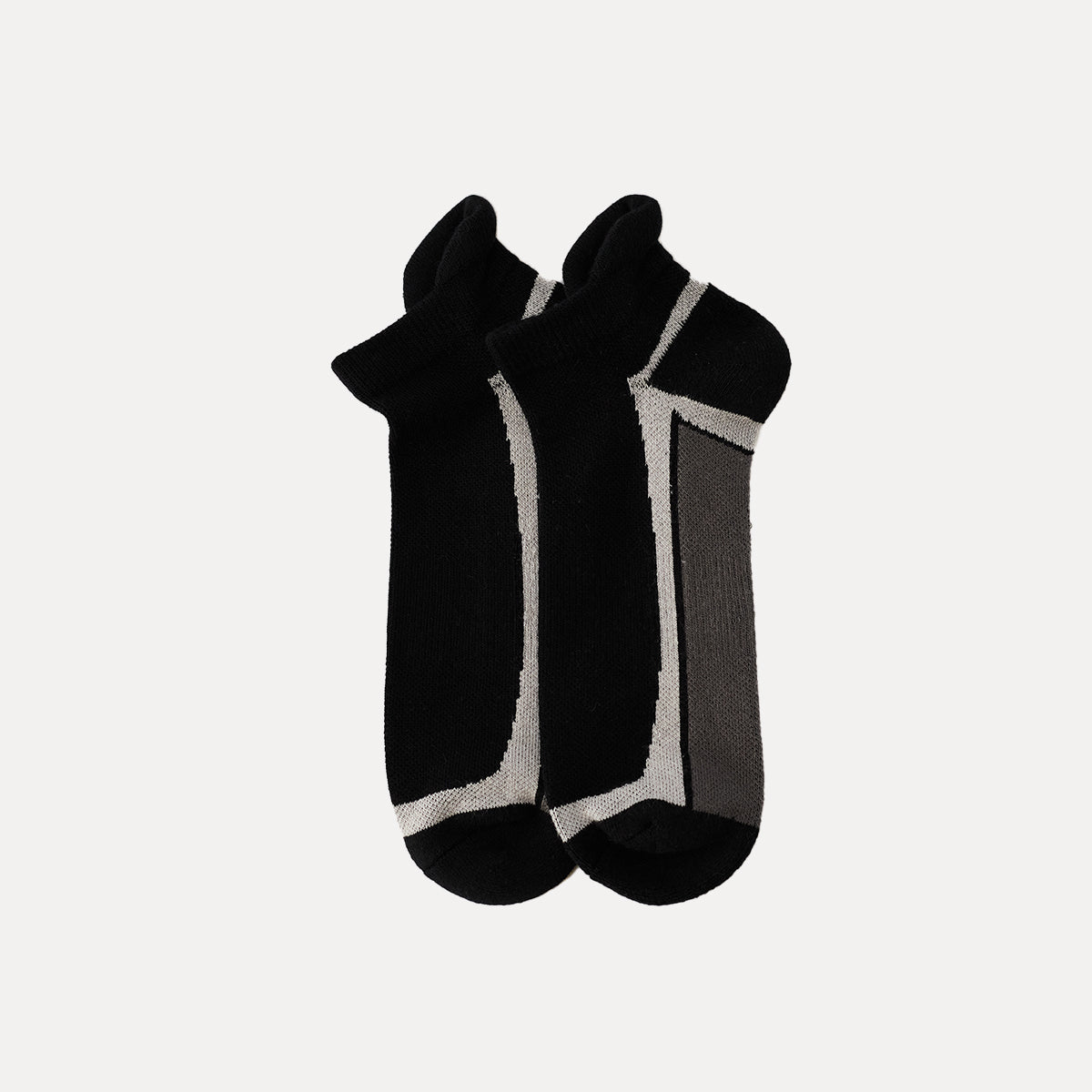 襪子 |加墊踝襪 - 黑色