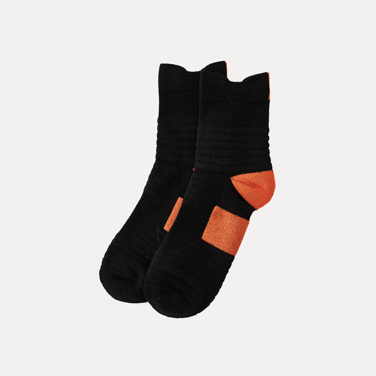 SOCKIC | ACTIVE Crew Sock - Hi Black/Orange